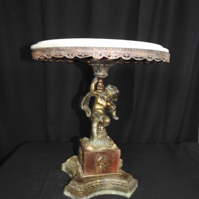 Beautiful Metal and Marble Table