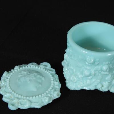 Lovely little Trinket Box and Small Oriental Vase