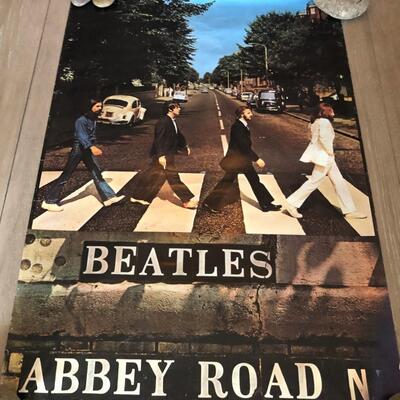 Beatles Abbey Road 1990 Reprint Poster
