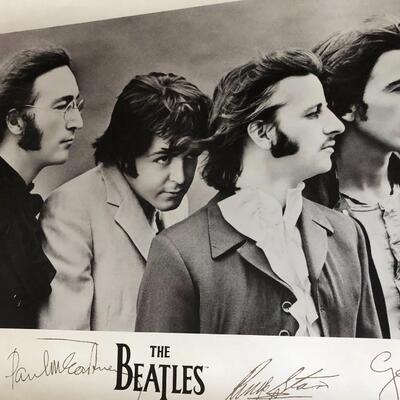 Vintage Beatles Paul McCartney John Lennon George Harrison Ringo Starr Poster
