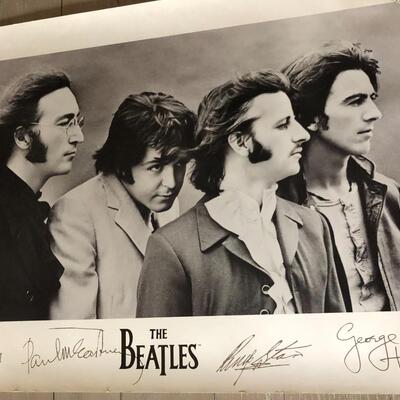 Vintage Beatles Paul McCartney John Lennon George Harrison Ringo Starr Poster