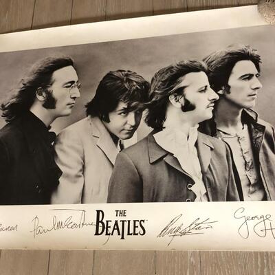 Vintage Beatles Paul McCartney John Lennon George Harrison Ringo Starr Poster