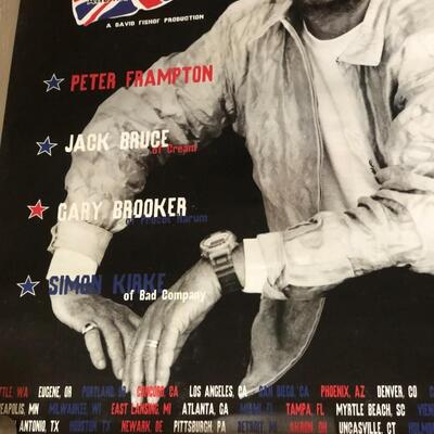 The Second British Invasion Ringo Starr 1997 Concert Tour Poster