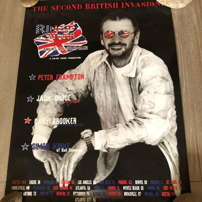 The Second British Invasion Ringo Starr 1997 Concert Tour Poster