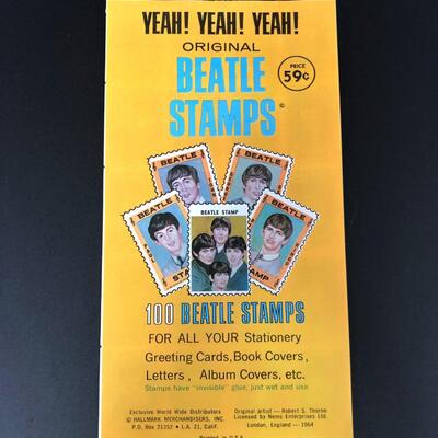 Vintage 100 Beatles Stamps Booklet