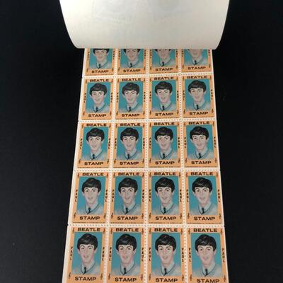Vintage 100 Beatles Stamps Booklet
