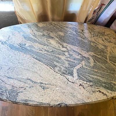 LOT#24LR: Marble Top Coffee Table