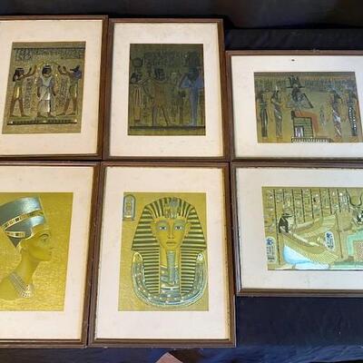 LOT#41MB: Egyptian Prints on Foil