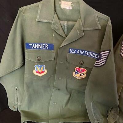 LOT#82MB: Pair of Vintage U.S. Air Force Utility Uniforms