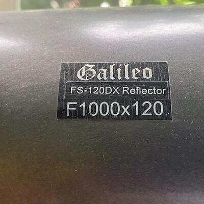 LOT#112P: Galileo FS-120DX Telescope