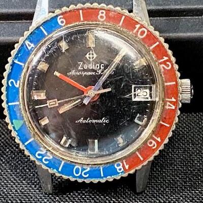 LOT#144J: 1960s Zodiac Aerospace GMT Swiss Automatic