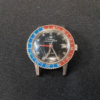 LOT#144J: 1960s Zodiac Aerospace GMT Swiss Automatic