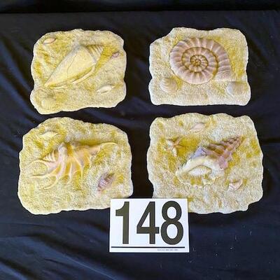 LOT#148MB: Resin Shell Wall Plaques