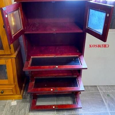 LOT#157B2: Barrister Style Bookcase