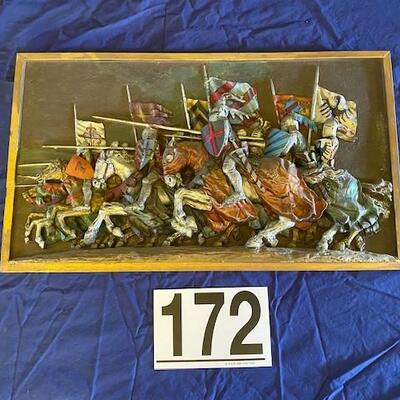 LOT#172B2: Marcus Designs Medieval Wall Plaque