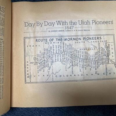 #14 Day By Day With The Utah Pioneers 1847 Salt Lake Tribune (Entire book is Newspaper cutouts)