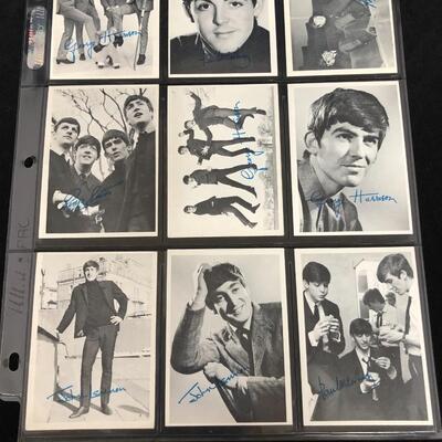 Set of 60 Topps Beatles 1st Series 1964 Black and White Vintage Trading Cards USA