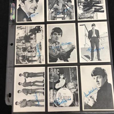 Set of 60 Topps Beatles 1st Series 1964 Black and White Vintage Trading Cards USA