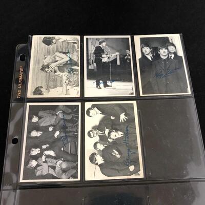 Lot of 5 Beatles Topps T.C.G. 3rd Series Trading Cards