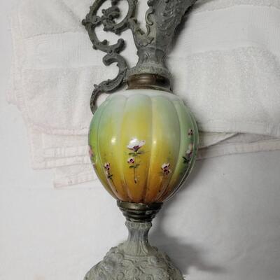 Antique Mantel Ewer Urn & Vintage Salt & Pepper Shakers