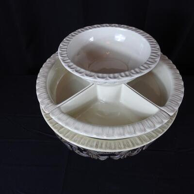 G.G. Collection Cake Stand Lazy Susan Combo