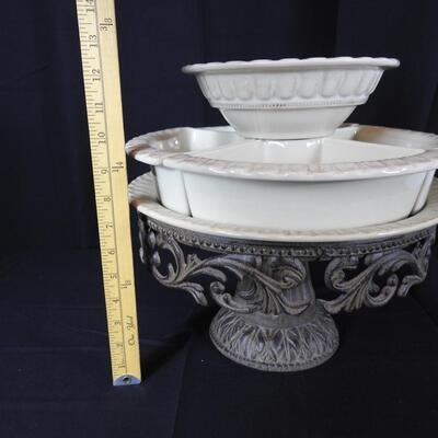 G.G. Collection Cake Stand Lazy Susan Combo