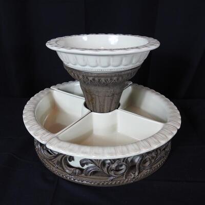 G.G. Collection Cake Stand Lazy Susan Combo