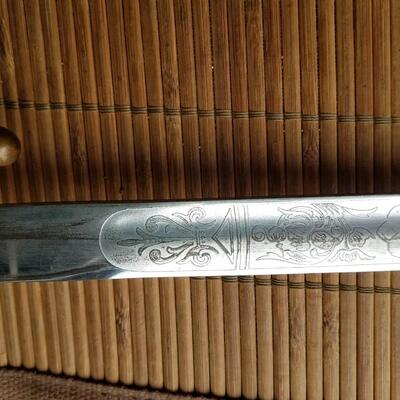 Antique Sword & Lacquered Walking Stick