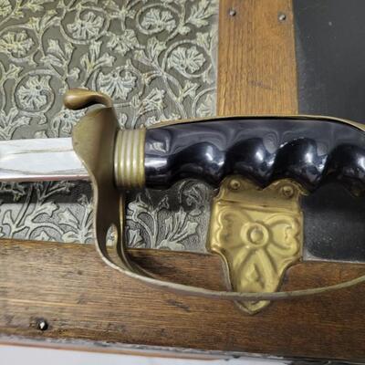 Antique Sword & Lacquered Walking Stick