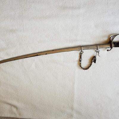 Antique Sword & Lacquered Walking Stick
