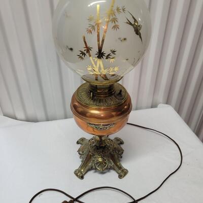 Vintage Electric Brass Lamp