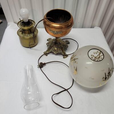 Vintage Electric Brass Lamp