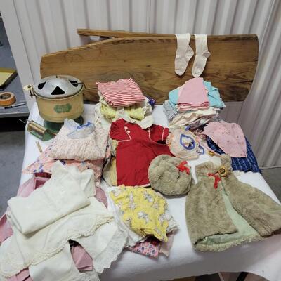 Vintage Sunny Suzy Washing Machine & Baby Clothes