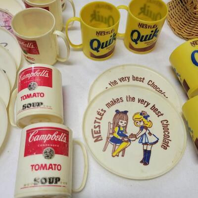 Vintage Campbell Soup & Nestle's Quik Mugs & Plates & More
