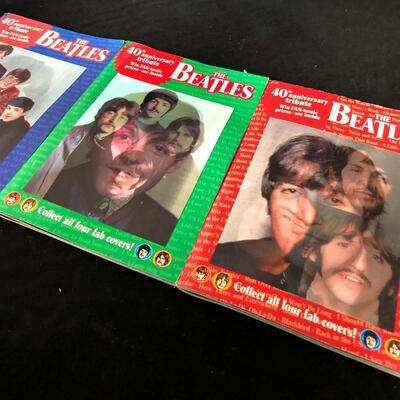 Set of 4 Beatles Holographic 40th Anniversary Tribute Globe Special Digests Magazines