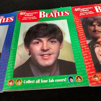 Set of 4 Beatles Holographic 40th Anniversary Tribute Globe Special Digests Magazines