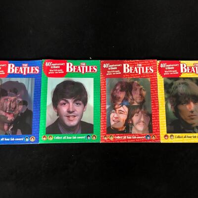 Set of 4 Beatles Holographic 40th Anniversary Tribute Globe Special Digests Magazines