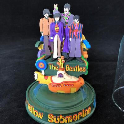 The Beatles Yellow Submarine Limited Edition Franklin Mint Music Dome