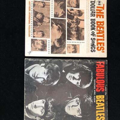 Pair of 1963 1964 Beatles Music Book of Songs