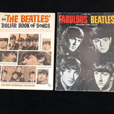 Pair of 1963 1964 Beatles Music Book of Songs