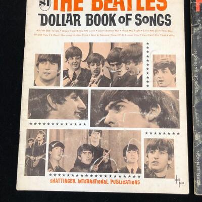 Pair of 1963 1964 Beatles Music Book of Songs