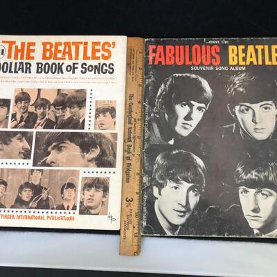 Pair of 1963 1964 Beatles Music Book of Songs
