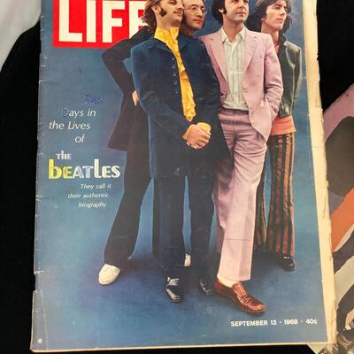 Lot of 5 Vintage Beatles Magazines incl. Life Post Rolling Stone Guitar World Beatles USA Ltd