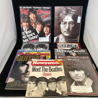 Lot of 10  Vintage Beatles Magazines feat George Harrison John Lennon Ringo Starr and Paul McCartney