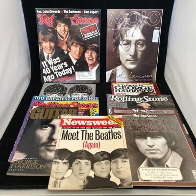 Lot of 10  Vintage Beatles Magazines feat George Harrison John Lennon Ringo Starr and Paul McCartney