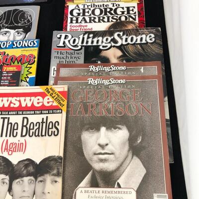 Lot of 10  Vintage Beatles Magazines feat George Harrison John Lennon Ringo Starr and Paul McCartney