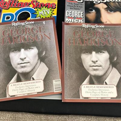 Lot of 10  Vintage Beatles Magazines feat George Harrison John Lennon Ringo Starr and Paul McCartney