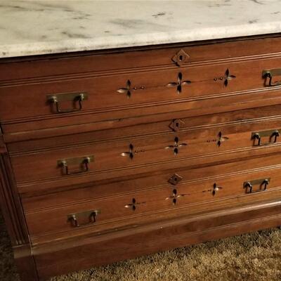 Lot #183  Victorian Marble Top Dresser - ca. 1880