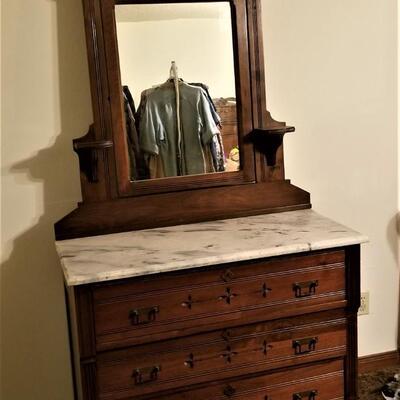 Lot #183  Victorian Marble Top Dresser - ca. 1880