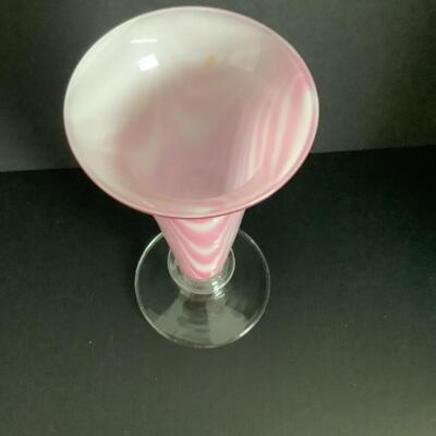 B - 244 Marbie Loop Opaque Decorative Glass Vase